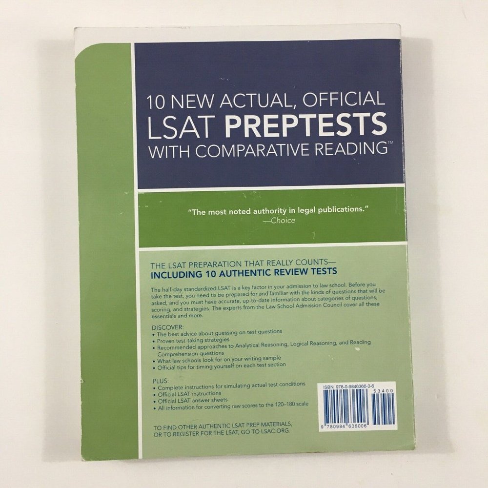 10 New Actual, Official LSAT PrepTests with Comparative Reading: (PrepTests 52–6 - Picture 3 of 4